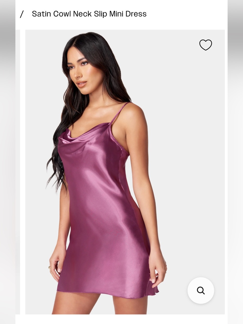 bebe Red Satin Cowl Slip Mini Dress - Picture 6 of 8